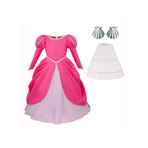 Naywig Mermaid Princess Dress Ariel Costume For Kids Girls Birthday Halloween Party Cosplay Dress Up, XL