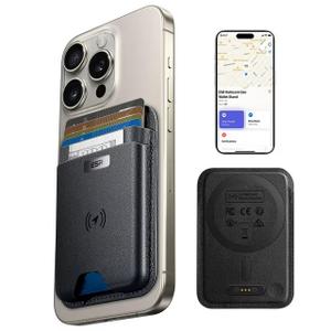 ESR Geo for MagSafe Wallet with Find My Functionality, RFID Blocking, 5 Card Holder for Phone Case, Strong Magnetic Wallet for iPhone 17e/17/16/15/14/13/12 Series, Not for Mini, Black Carbon Fiber