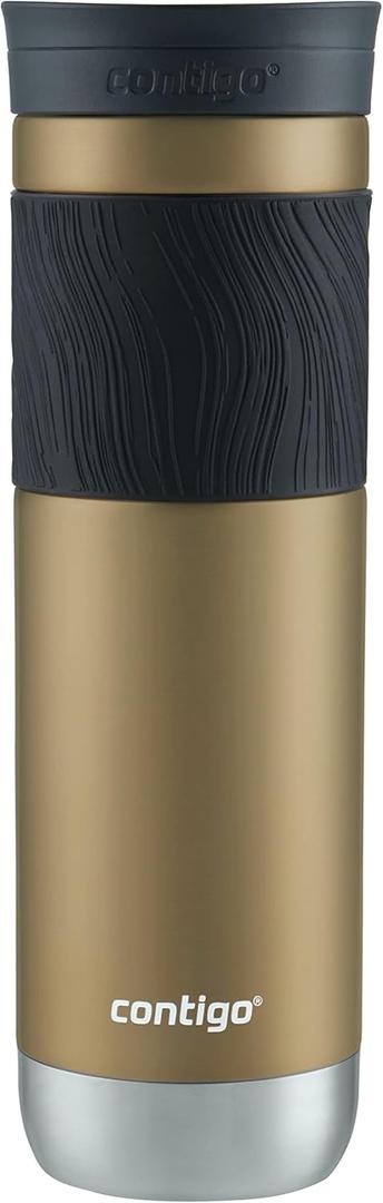Contigo Byron 2.0 Stainless Steel Travel mug with Snapseal Lid and Grip, 24oz, Chardonnay, BPA Free and Leak Proof