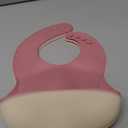 PandaEar Silicone Bibs for Babies Toddlers Girls| Adjustable Waterproof BPA Free Soft Durable Bibs for eating with Large Pocket Food Catcher