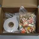 VioraWhite 213 Pcs Fall Theme Lip Gloss Keychain Making Kit 100 Pink Enamel Charms 32.81 ft Gold Chains for DIY Crafts Women