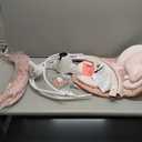 Baby Swing for Infants, Portable Electric Baby Swings with Bluetooth, 5 Swing Speed, 10 Lullabies, 5-Point Harness, Remote Control & Touch Panel - Infant Swing for Indoor & Outdoor Use, Pink