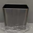 Cesun Small Bathroom Trash Can 2.1 Gallon Wastebasket, Modern Metal Garbage Can Office Waste Basket, Silver Stainless Steel Trash Bin for Bedroom, Home Office, Toilet, rv, Near Desk, Under Sink.