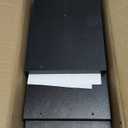 RICHER HOUSE Black Floating Shelves Set of 3, Modern Bathroom Shelves Wall Mounted Shelves for Wall Decor, Over Toilet Black Wall Shelves for Bathroom Bedroom, Living Room, Kitchen (2+1)