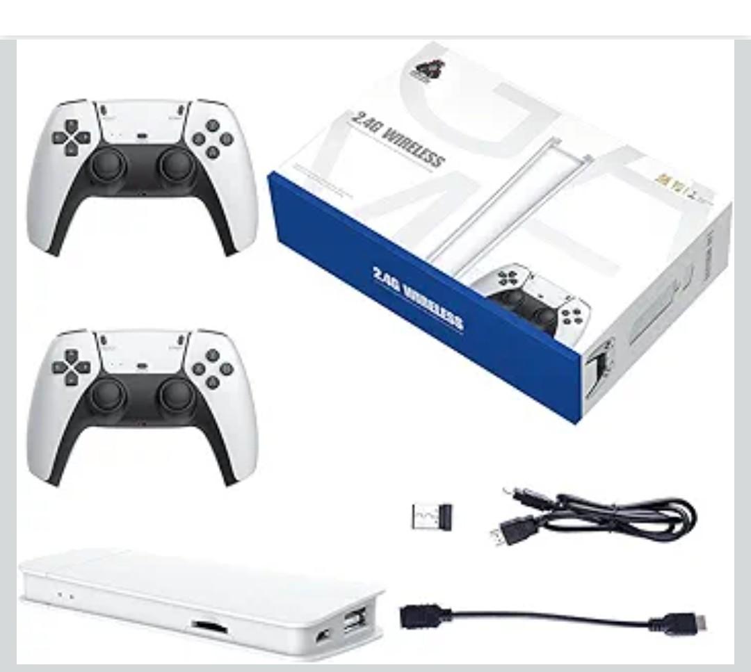 MINDKEEP M15 Retro 4K Game Console Stick, Plug and Play Video Game Console with 30000+ Games, 128G HDMI Output for TV , with 2.4G Wireless Controller, Retro Arcade for Kids Adults