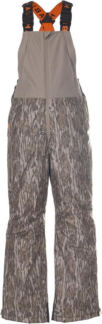 HABIT Youth Cedar Branch Insulated Waterproof Bib, Mossy Oak New Bottomland, Large