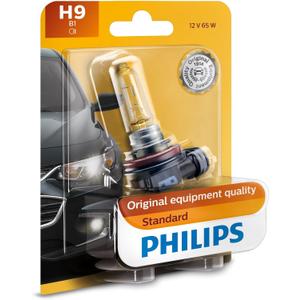 Philips 12361B1 H9 Standard Halogen Replacement Headlight Bulb, 1 Pack
