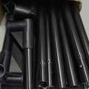 Elevated Dog Bed for Large Dogs, Raised Dog Cot Fits Up to 120 LBs, Heavy Duty Pet Cots with Durable Supportive Teslin Recyclable Washable Mesh, Indoor & Outdoor Pet Bed, Black