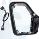 Transmission Shifter Bezel with Wire Harness 5YD27XSAAA 68413957AA 601-402 Silver for Gear Shift Compatible with 2014-2018 Jeep Cherokee Service Shifter Repair Accessories Parts