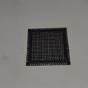 Shower Drain Cover Shower Drain Hair Catcher Strainer for Bathroom Floor,Durable Square Shower Hair Drain Catcher to Keep Away from Clogged Drain-No Rust! (6 inch, All Black)