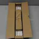 White Curtain Rods for Windows 30 to 56 Inch, 1" Boho Decorative Drapery Rod with Twine Wrapped End Cap Finials, Adjustable Vintage Rustic Farmhouse Window Treatment Rods, Easy Install