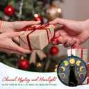 GEEMBI Christmas Black Cat Gifts for Women Men - Suncatcher Christmas Ornaments 2025 for Tree Decorations - Black Cat Ornament for Halloween, Witchy Mystical Gifts for Women, Moon Phase Gothic Decor (Navy - Lunar Cat)