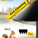 19-inch Squirrel Baffle,Wide Squirrel Proof for Bird Feeder PolePole-Mounted Guard for Outdoor BirdhousePlastic Squirrels Deterrent for Shepherd's Hook(Black) 1 Pack
