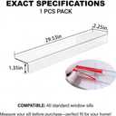 MONOID Heavy-Duty Window Sill Protector - Residue-Free Pet Guard for Dogs & Cats, Scratch & Chew Resistant Clear Shield, Easy Peel & Stick, 29.5" x 2.25" Cat Scratching Pads