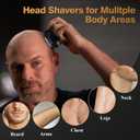 IWEEL Head Shavers for Bald Men Magnetic Electric Razor Rechargeable Head and Face Shaver for Men Beard Trimmer IPX7 Waterproof Wet/Dry Bald and Skull Shavers Cordless Grooming Kit for Travel Home