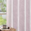 FMFUNCTEX Pink Floral Jacquard Blackout Curtains 84 Inches Long for Girls Bedroom, Scroll Flower Chenille Farmhouse Curtains for Nursery Room Darkening Thermal Insulated Grommet Window Drapes 2 Panels, 52"W x 84"L (Pack of 2)