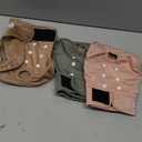 Washable Female Dog Diapers - Premium Reusable Diapers for Doggie in Heat - Highly Absorbent Dog Diapers Female for Pet Incontinence with Adjustable Snaps (Pink, M) (Medium (12-15Waist)