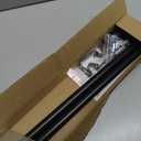 Curtain Rods for windows 32-48 inch, 5/8 inch Decorative Curtain Rod Set, Matte Black Splicing Heavy Duty Metal Curtain Rod with Brackets