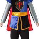 Auggle Baby Boy Knight Costume Toddlers Medieval Halloween Cosplay Party Costume (12-18Months)