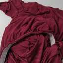 Joccun Stretch Loveseat Couch Cover Slipcover, 1-Piece Sofa Cover for 2 Cushion Couch Spandex Jacquard Washable Furniture Protector Cover for Living Room, Kids, Pets Loveseat, Burgundy (Medium55"-78"))