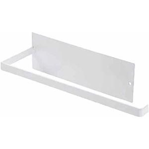 Paper Towel Holder Under Cabinet, Easy Tear No-Drilling Adhesive Paper Black Towel Holder Single Hand Operable Wall Mount Paper Towel Holder for Kitchen Bathroom Home Sink Fridge Countertop RV (White)