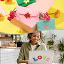 PATIKIL Foam Stickers, 300Pcs EVA Self Adhesive Glitters Foam Shape Sticker Craft Supplies for Scrapbook Card DIY Making Home Decor, Silver Star Style