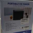 Ice Makers Countertop, 9 Ice Cubes in 6 Mins Portable Ice Maker, 2 Sizes of Bullet Ice (S/L) Small Ice Machine for Home Kitchen Camping (Onyx)