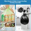 4 Gallon Biodegradable Bag, 180 Unscented Bathroom & Kitchen Garbage Bags - Tear & Leak Resistant, Green