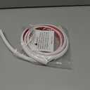 78" Cord Hider Wall, Self Adhesive Silicone Cord Covers for Wires On Wall, Cord Hider for Wall Mount TV, Flexible Cable Cover Raceway Kit for 1 Wire, White (0.59" W x 0.39" H)
