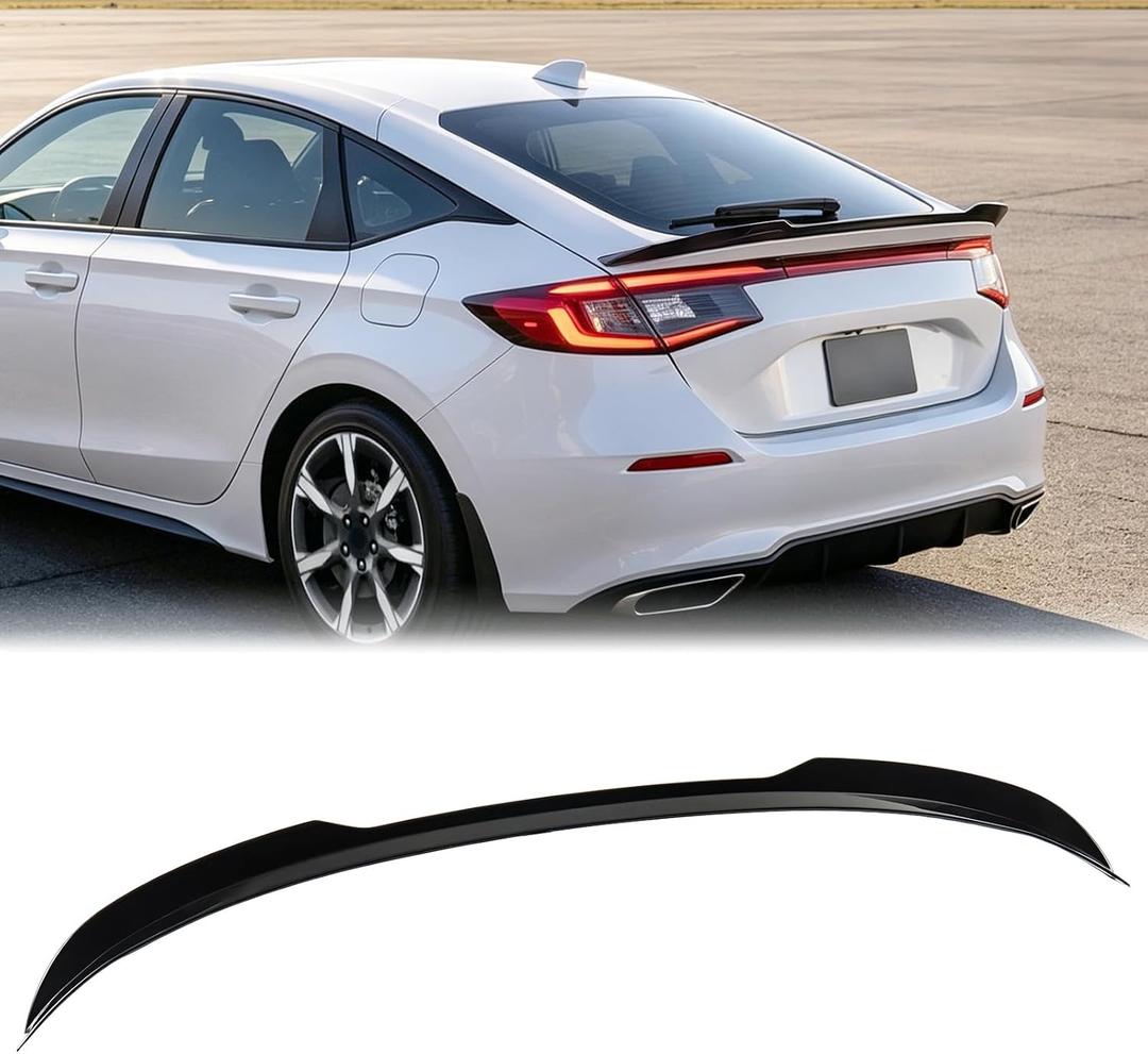 Gloss Black Trunk Spoiler Rear Wing for 2022-2026 Honda Civic Hatchback