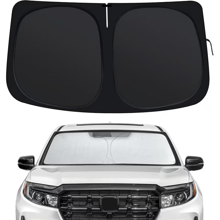 Foldable Windshield Sunshade 52"x27.5", Front Window Sun Visor for Cars, Trucks & SUVs, Block UV Rays Keep Your Car Cooler