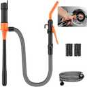 Fuel Transfer Pump Battery Powered Upgraded Portable Power Battery Pump with Anti-Leak Spiral Seal, 2.5 GPM Gasoline & Liquid Siphon Pump, Automatic Electric Gas Pump for Gas Can & Tank