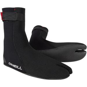 O'Neill Ninja 3mm Split Toe Neoprene Boot, Textured Rubber Sole for Surfing, Paddleboarding, Snorkeling, and Any Water Activities (10, Black)