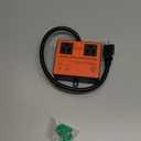 Refrigerator Surge Protector, Ortis Double Outlet Voltage Protector for Home Appliances with Time Delay, Protects Against Brownout, Spike, Instant Surge All Voltage Abnormalities, Black (1.5FT, Orange)