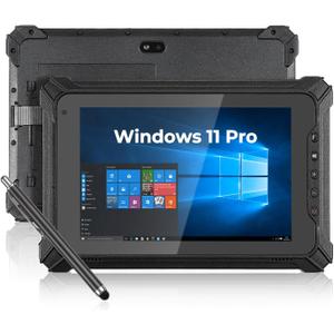 MUNBYN 2025 Rugged Windows Tablet IRT06, 8" Windows 11 Pro, 8GB+128GB Tough Tablet, 700nit Sunlight Readable, Intel N5100 Rugged PC for Construction, Industrial, 2Y Protection
