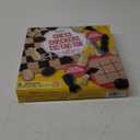 Regal Games - Reversible Wooden Board for Chess, Checkers & Tic-Tac-Toe - 24 Interlocking Wooden Checkers and 32 Standard Chess Pieces - for Age 8 to Adult for Family Fun (10,5 Inch - Reversible)