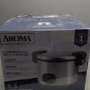 Aroma Housewares 60-Cup (Cooked) (30-Cup UNCOOKED) Commercial Rice Cooker, Stainless Steel Exterior (ARC-1130S), Silver