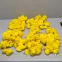 5 PC - 4.5 Feet Marigold Garlands Halloween Diwali Pooja Indian/American Wedding Party Mantle Decorations Faux Artificial Floral Strings Christmas Fall Festival Spring Bush Floral Decor - Lemon Yellow