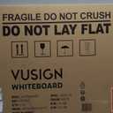 VUSIGN Magnetic White Board 24" x 18" with 1 Dry-Erase Eraser, 2 Multicolor Marker, 4 Magnetic Pins, Sliver Reinforced Aluminum Frame for Office, Home, School