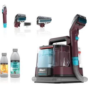 Shark Carpet Cleaner Machine, Portable Upholstery StainStriker, Spot, Odor & Stain Remover, 2 Carpet Cleaner Solutions, 3 Tools, Perfect for Pet Hair, Area Rugs, Couches, Burgundy, PX203BRN