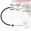 Tool Daily Pressure Washer Whip Hose with Swivel, Reel Connector Hose for Pressure Washing, 2 FT (3/8 NPT Solid + M22 Female)