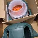 Omlet No Waste Chicken Feeder | No Spill Poultry Feeder | BPA Free 5 Anti-Bully Ports | Easy to Clean | Feeds 6 Hens for 7 Days | 12lb