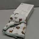 lulumoon Muslin Baby Blanket - Cotton Quilt Blankets for Toddlers - Reversible Nursery Crib Blanket for Baby Boys and Girls 47"x47"(Sage Dinosaur)