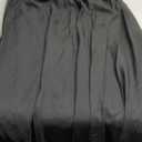 Yincro Women's Flowy Maxi Skirt Summer Pleated High Waisted Casual Long Skirts with Pockets (Black, 2XL)