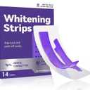 Purple Teeth Whitening Strips, Gentle Daily Purple Whitening Strips for Surface Stain Reduction & Natural Shine, Suitable for Sensitive Teeth, Portable Purple Teeth Care Strips, 14 Strips