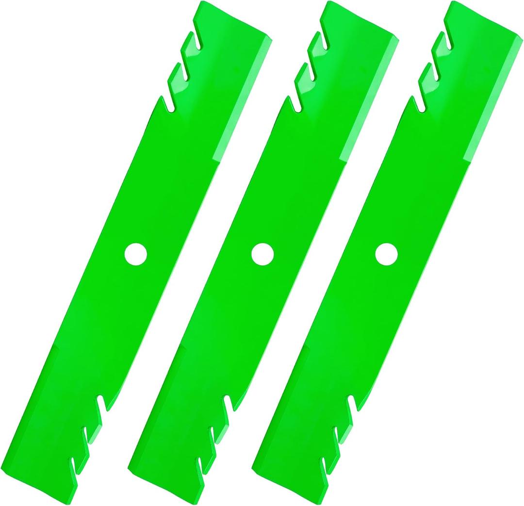 Z515E M143520 Blades for John Deere 54 inch Mower z375r z515e z530m z445 z425 z525e z345r x570 x590 x500 x530 z435 54'' Deck Zero Turn Tractor M145516 M152726 396-719 UC22010