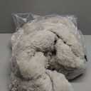 Lotus Karen Faux Fur Throw Blanket Linen - 800 GSM Bubble Rabbit Fluff Blanket for Couch Bed Sofa,Softest Fluffy Fuzzy Cozy Blanket,Thick Furry Plush Shaggy Warm Blankets for Women,50x60 Inches