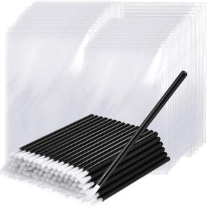 150 Pcs PYO Paint Your Own Mini Paint Brushes for Cookies Disposable with Soft Brush Head Wands with 150 Pcs Cookie Packaging Bags Edible Cupcakes