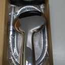 High Pressure Handheld Shower Head Briout 5-Settings Powerful Water Spray Shower Head against Low Pressure Water Flow with Stainless Hose and Adjustable Mount (Silver)