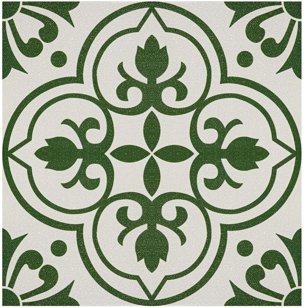 Alow Peel and Stick Floor Tile Waterproof,11.8inX11.8in Peel and Stick Flooring, Self Adhesive Vinyl Flooring Suit for Kitchen,Bedroom and More(10pcs,Green)